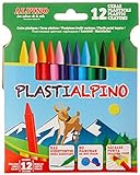 Alpino Ceras Plastialpino 12 Unidades | Ceras de Colores para Niños | Estuche Pintura de Cera para Niños | Lápices de Cera para Uso Escolar | Colorea con Ceras
